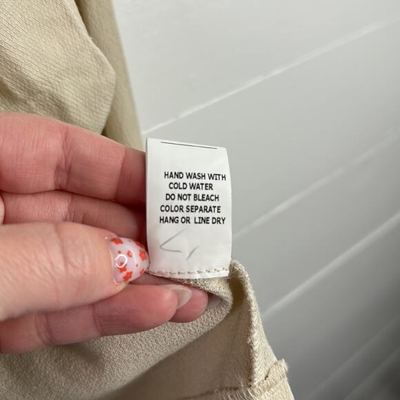 HONEY PUNCH Tan Cream Open Front Long Sleeve Cardigan Jacket Top Size Large - Picture 9 of 11